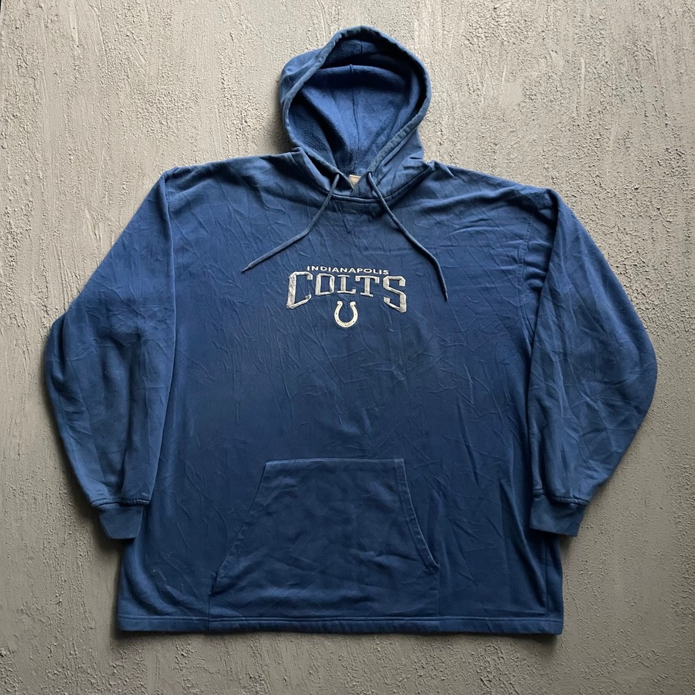 Vintage Indianapolis Colts‎ Hoodie Men XXL Blue 90s NFL
